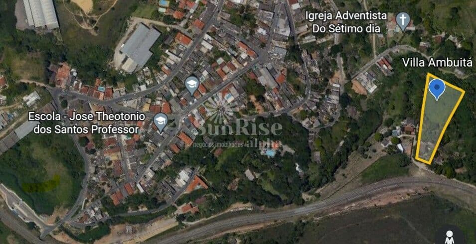 Terreno a venda com 2.078m² próximo à Estação Ambuitá em Itapevi, SP com 57 metros de frente por R$ 490 mil