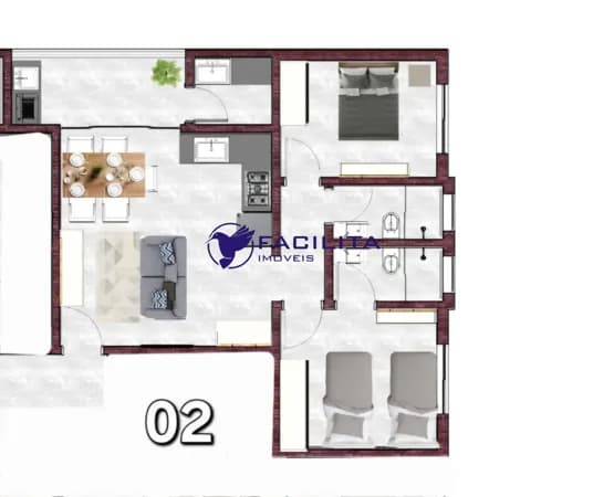 Apartamento em Passos - Centro