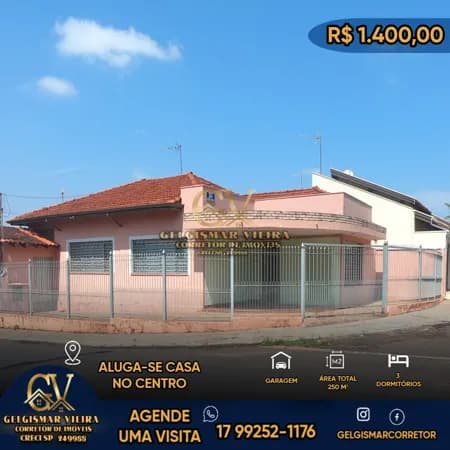🏡 ALUGA-SE CASA NO CENTRO — BEBEDOURO - SP 🏡