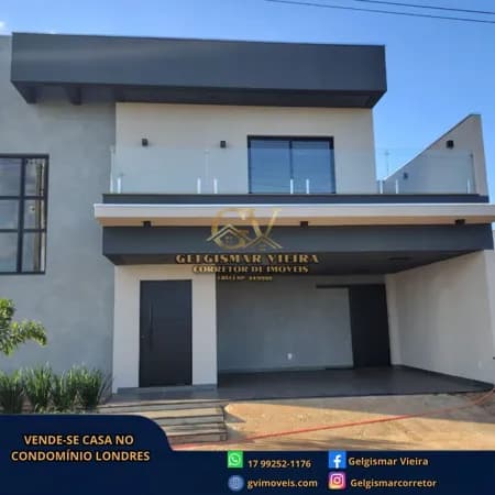 🏡 VENDE-SE CASA NO CONDOMÍNIO LONDRES - BEBEDOURO - SP 🏡