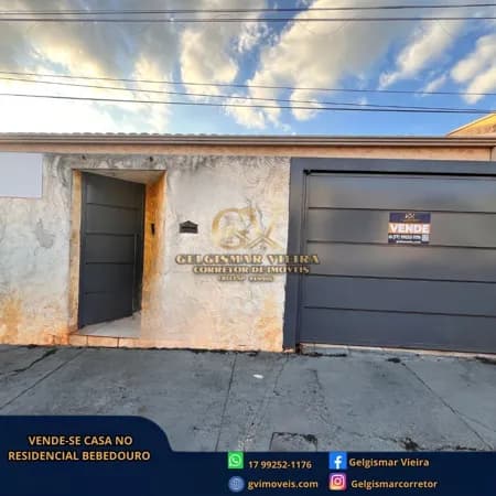 🏡VENDE-SE CASA NO RESIDENCIAL BEBEDOURO-BEBEDOURO-SP🏡