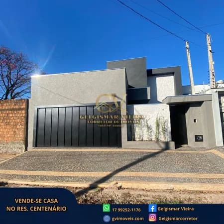 🏠 VENDE-SE CASA RES. CENTENÁRIO - BEBEDOURO - SP 🏠