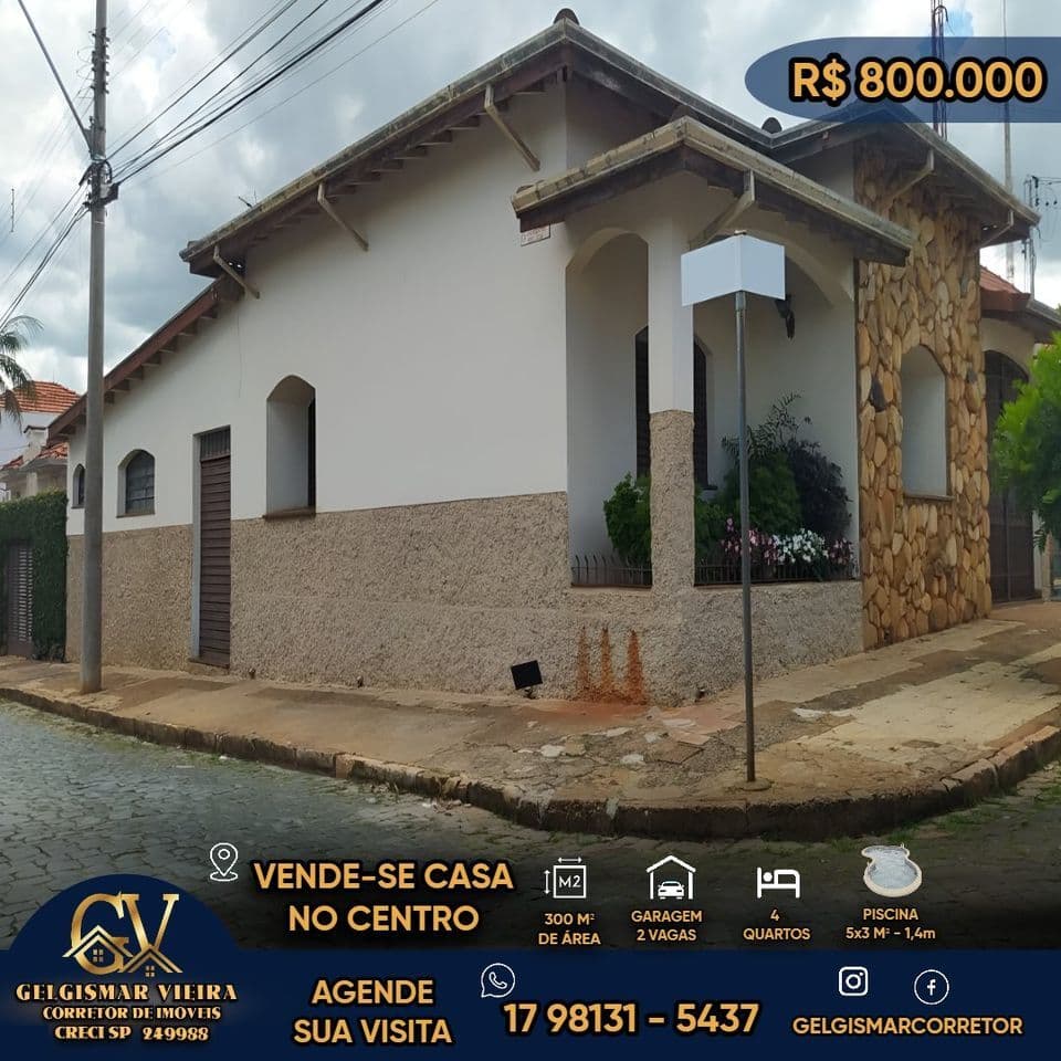 🏡 VENDE-SE CASA NO CENTRO - BEBEDOURO - SP 🏡