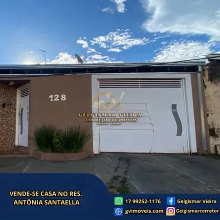 🏡 VENDE-SE CASA NO RES. ANTÔNIA SANTAELLA — BEBEDOURO — SP 🏡