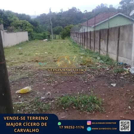 🏡 VENDE-SE TERRENO NO MAJOR CÍCERO DE CARVALHO - BEBEDOURO 🏡