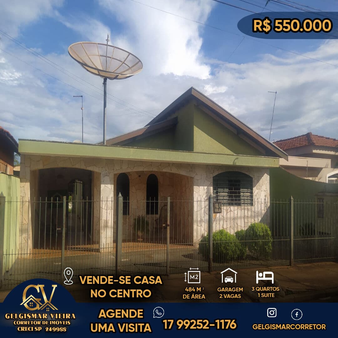 🏡 VENDE-SE CASA NO JD. PARAÍSO BEBEDOURO - SP 🏡