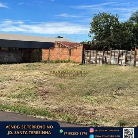 🏡VENDE-SE TERRENO NO JD. SANTA TERESINHA- BEBEDOURO-SP🏡