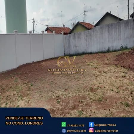 🏡 VENDE-SE TERRENO NO COND. LONDRES - BEBEDOURO - SP 🏡
