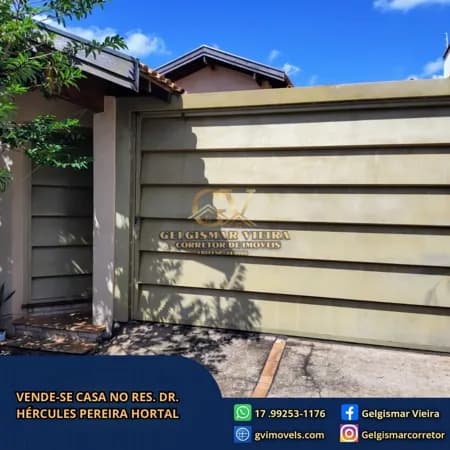 🏡VENDE-SE CASA NO RES DOUTOR HÉRCULES PEREIRA HORTAL - BEBEDOURO - SP🏡