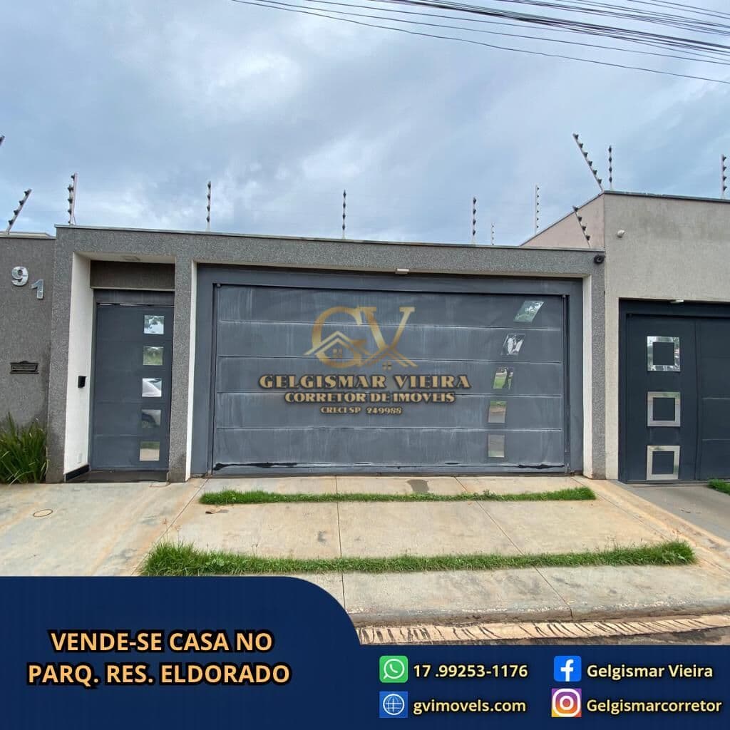 🏡 VENDE-SE CASA NO PARQ. RES. ELDORADO — BEBEDOURO - SP 🏡