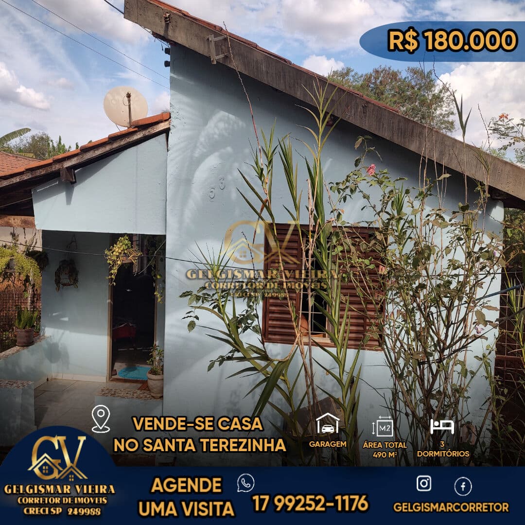 🏡 VENDE-SE CASA NO SANTA TEREZINHA - BEBEDOURO - SP🏡
