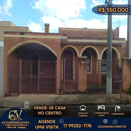🏡 VENDE-SE CASA NO CENTRO - BEBEDOURO - SP 🏡