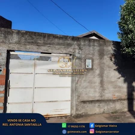 🏡 VENDE-SE CASA NO RES. ANTONIA SANTAELLA - BEBEDOURO - SP 🏡