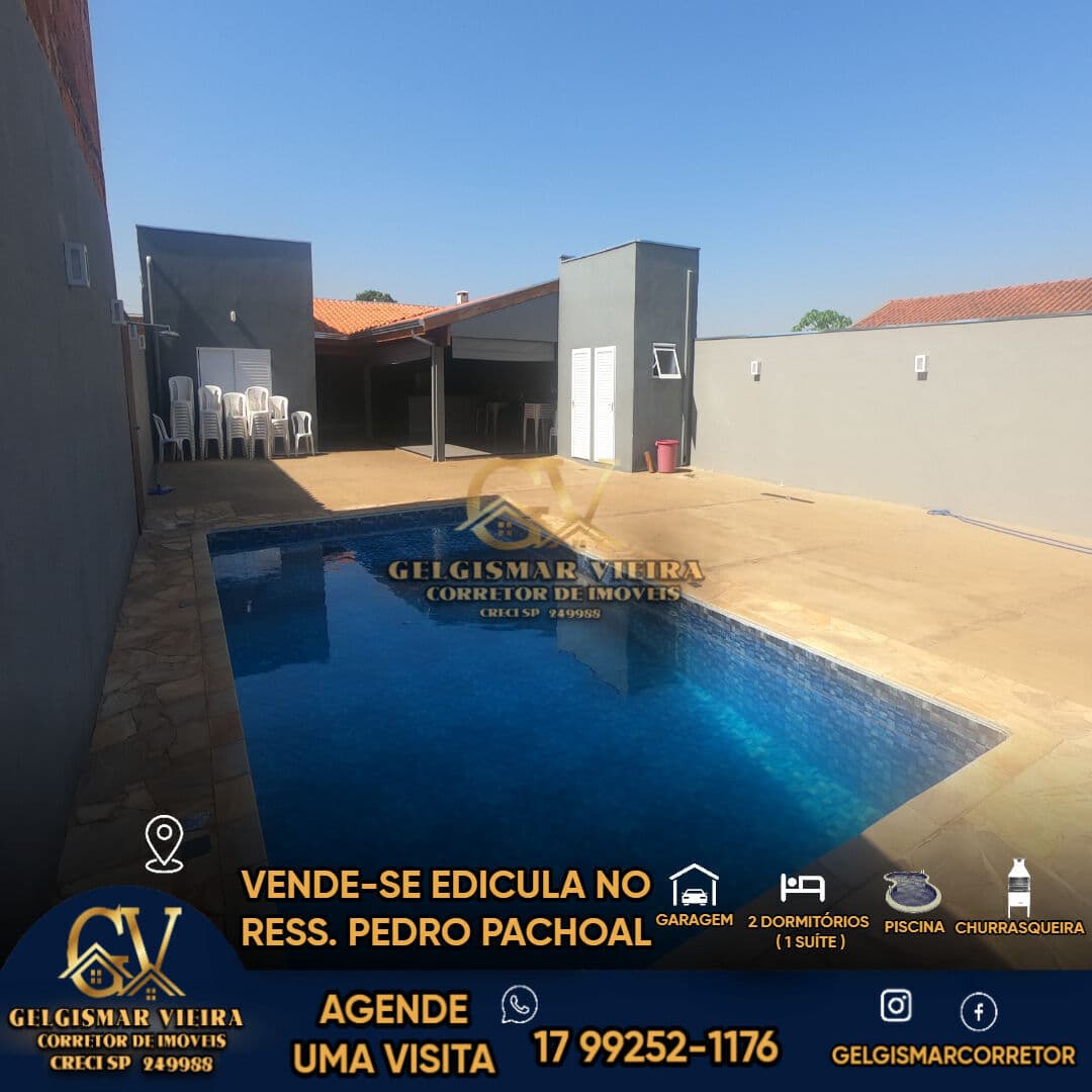 🏡 VENDE-SE EDICULA NO RES. PEDRO PACHOAL — BEBEDOURO 🏡