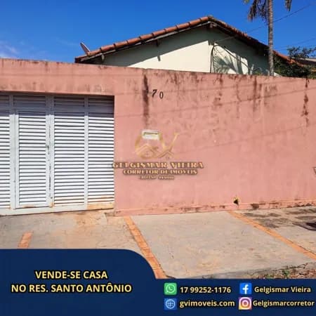 🏠 VENDE-SE CASA NO RES. SANTO ANTÔNIO - BEBEDOURO - SP 🏠