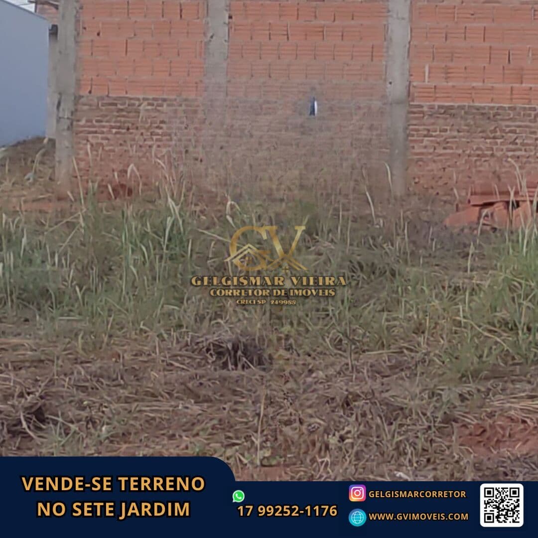 🏡 VENDE-SE TERRENO NO SETE JARDIM — BEBEDOURO 🏡