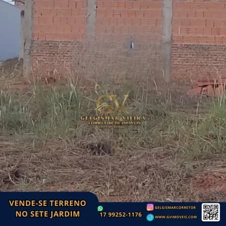 🏡 VENDE-SE TERRENO NO SETE JARDIM — BEBEDOURO 🏡