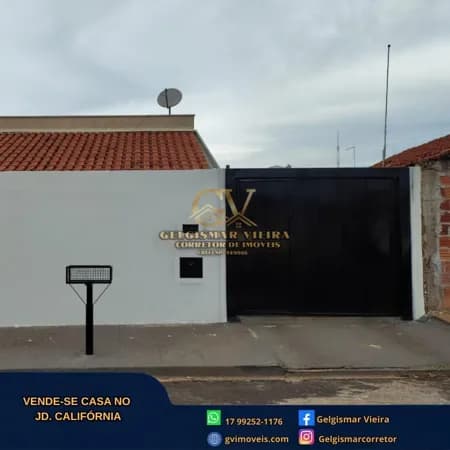 🏡 VENDE-SE CASA NO JD. CALIFÓRNIA - BEBEDOURO - SP 🏡
