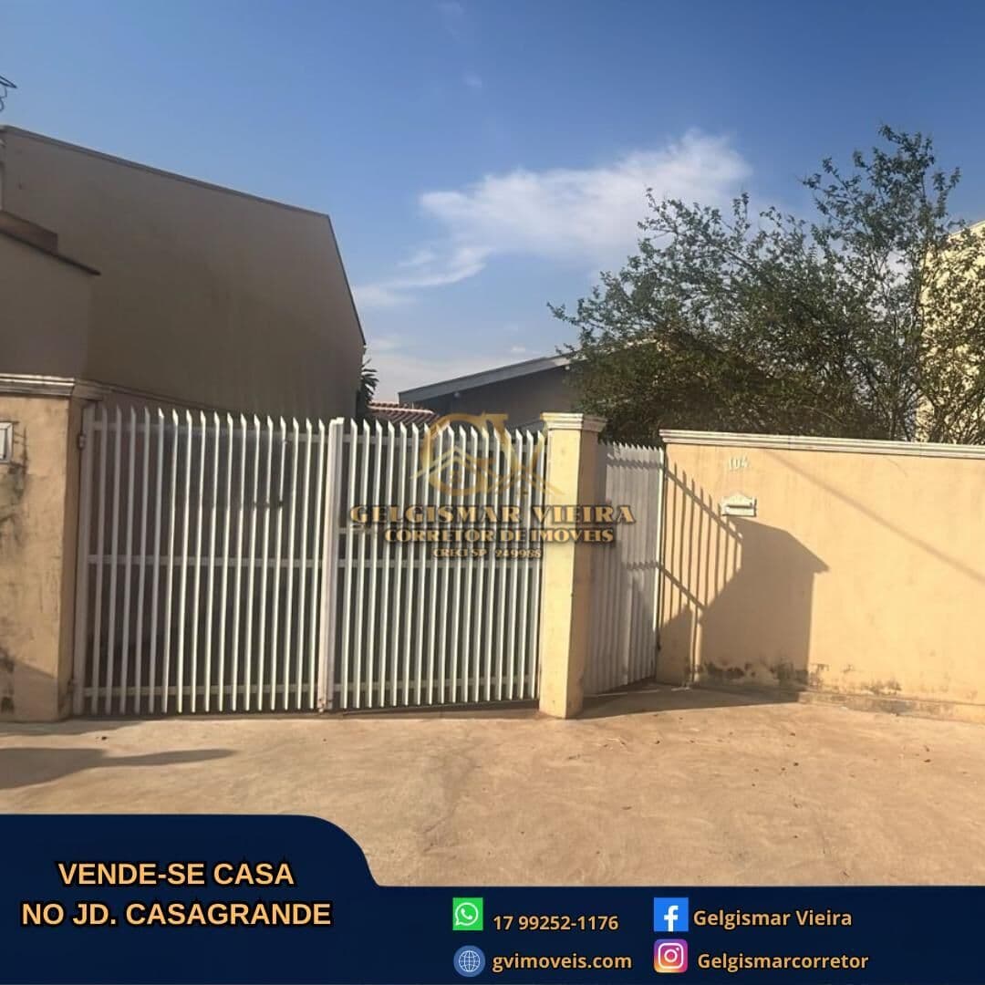 🏡 VENDE-SE CASA NO JD. CASAGRANDE— BEBEDOURO — SP 🏡