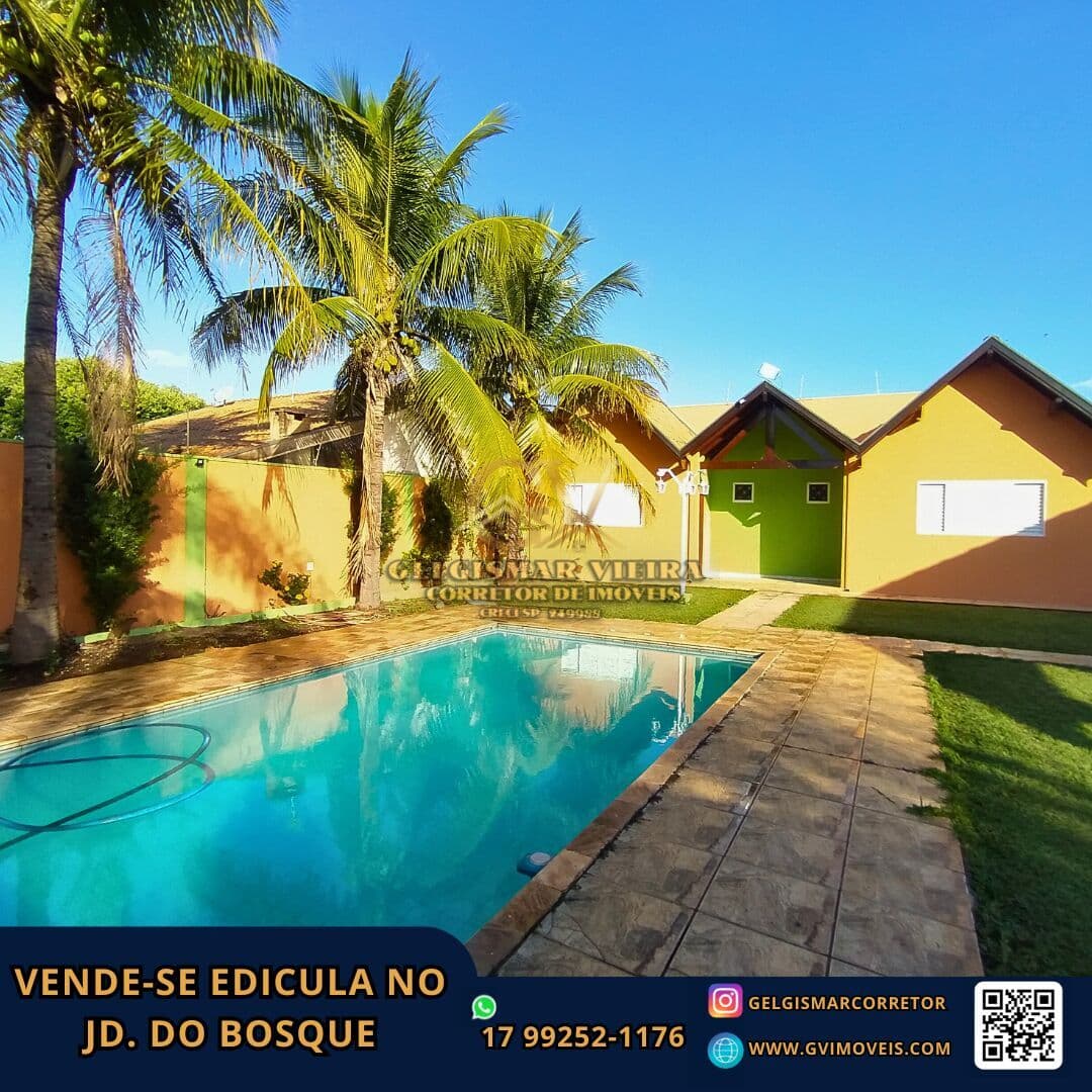 🏡 VENDE-SE EDICULA NO JD. DO BOSQUE — BEBEDOURO - SP 🏡