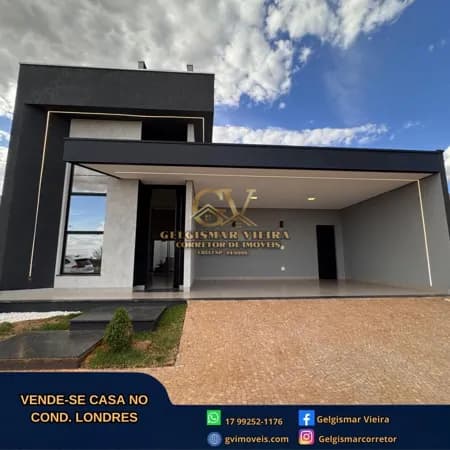🏡 VENDE-SE CASA NO CONDOMÍNIO LONDRES - BEBEDOURO - SP 🏡