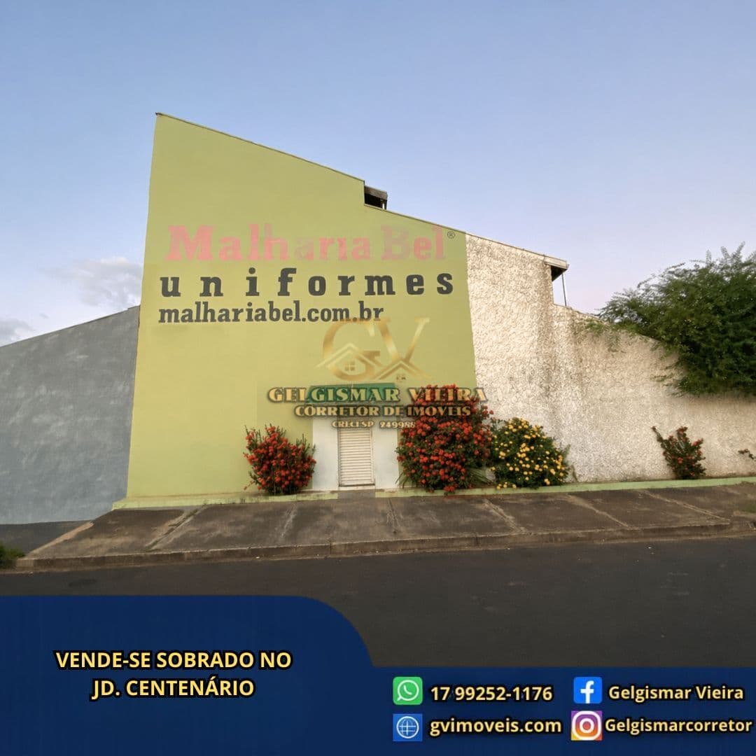🏡 VENDE-SE SOBRADO+ PONTO COMERCIAL NO RES. CENTENÁREIO BEBEDOURO - SP 🏡