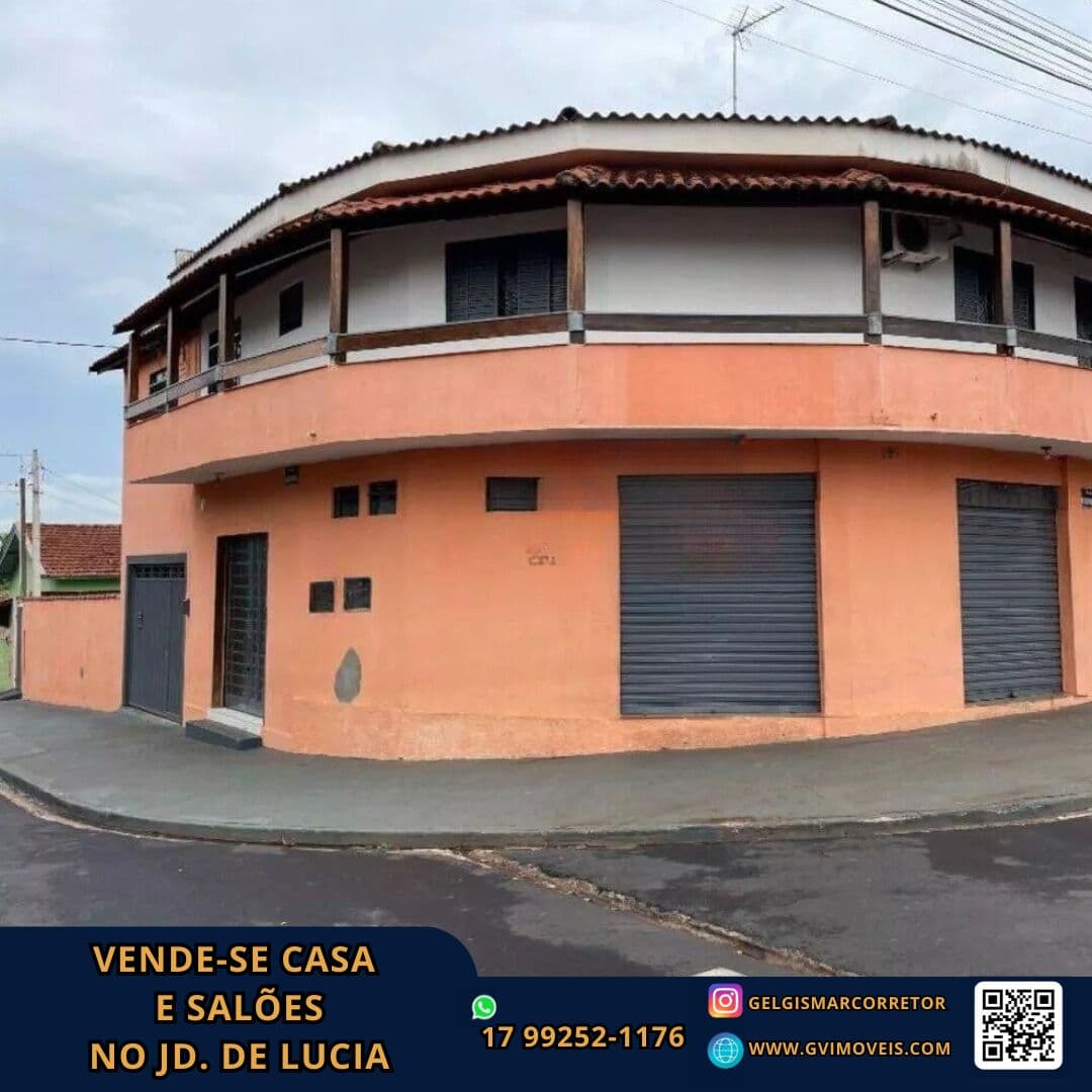 🏡 VENDE-SE CASA E SALÕES NO JD. DE LÚCIA -BEBEDOURO - SP 🏡