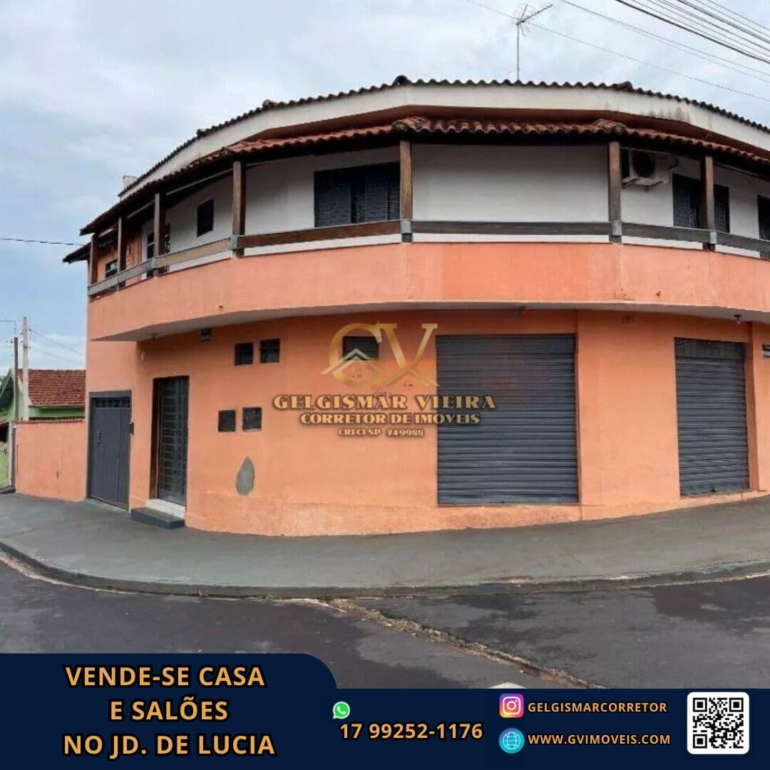 🏡 VENDE-SE CASA E SALÕES NO JD. DE LÚCIA -BEBEDOURO - SP 🏡