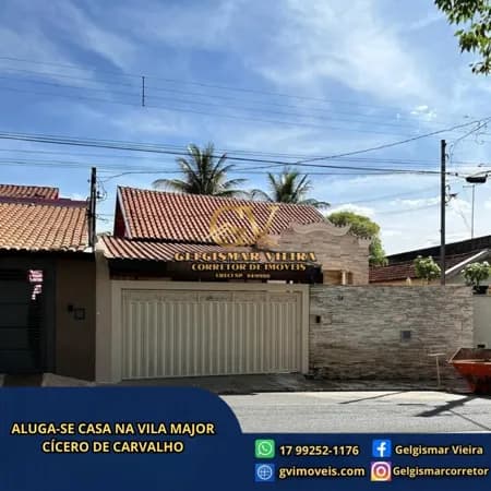 🏡 ALUGA-SE CASA NO MAJOR CÍCERO DE CARVALHO — BEBEDOURO — SP 🏡
