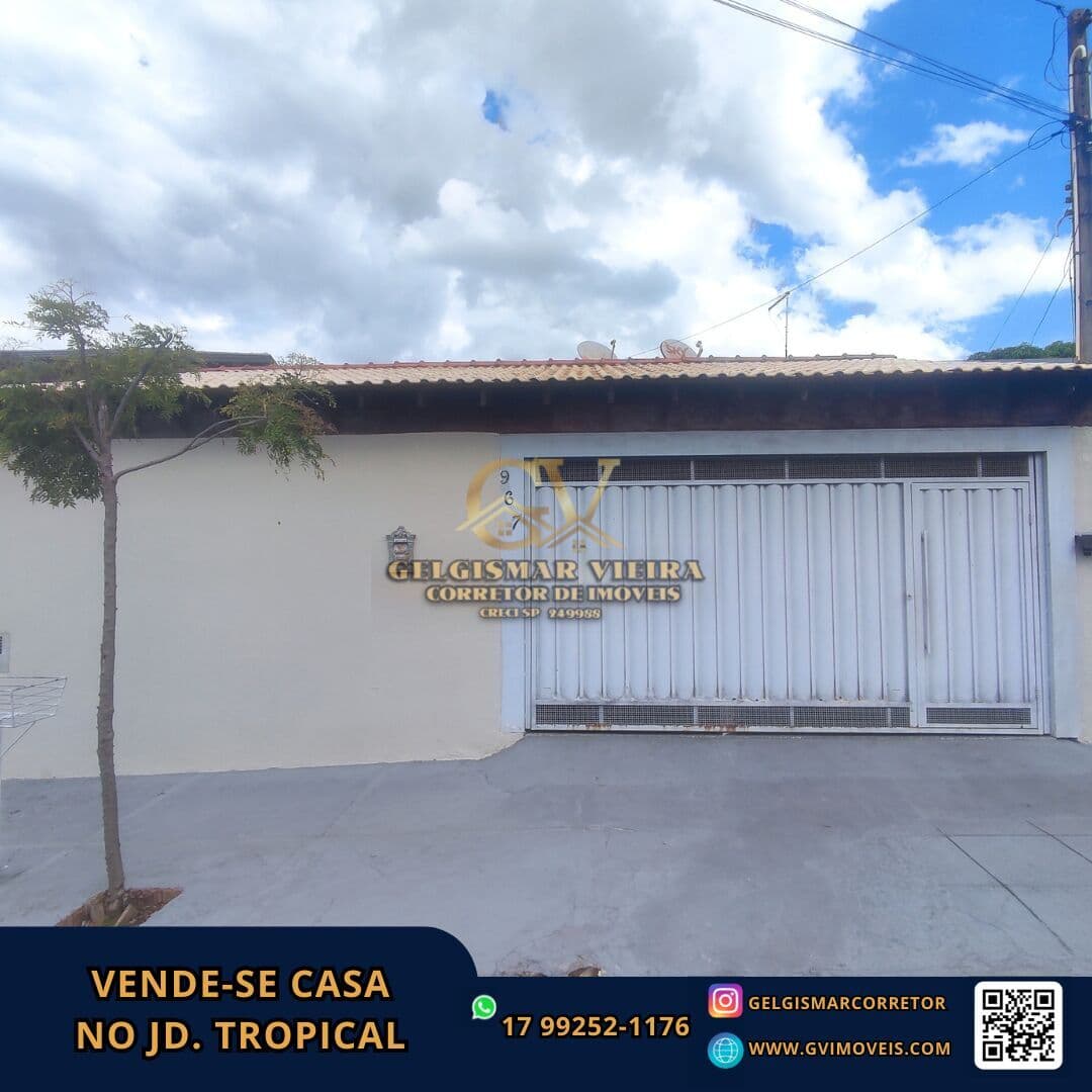 🏡 VENDE-SE CASA NO JD. TROPICAL — BEBEDOURO - SP 🏡