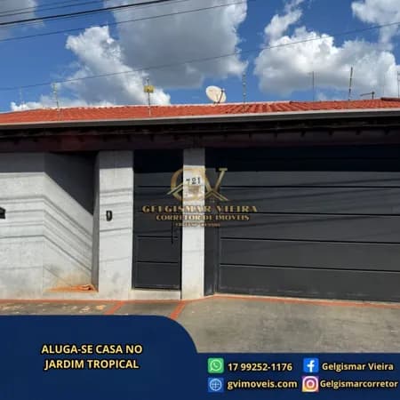🏡 ALUGA-SE CASA NO JARDIM TROPICAL - BEBEDOURO - SP 🏡
