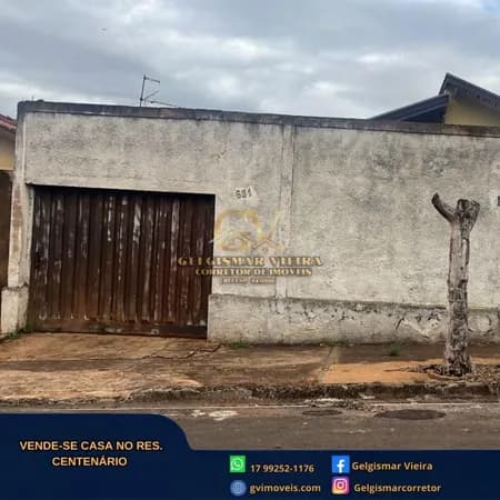 🏠 VENDE-SE CASA NO RES. CENTENÁRIO - BEBEDOURO - SP 🏠