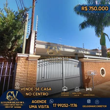🏡 VENDE-SE CASA NO CENTRO - BEBEDOURO - SP🏡