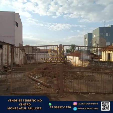 🏡 VENDE-SE TERRENO NO CENTRO— MONTE AZUL PAULISTA 🏡