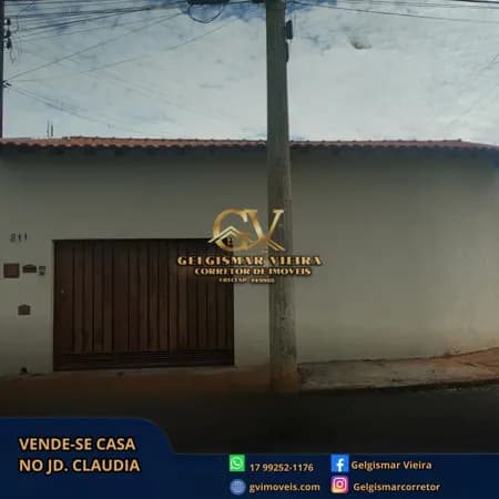 🏡 VENDE-SE CASA NO JD. CLAUDIA- BEBEDOURO - SP🏡