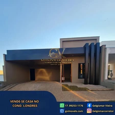 🏡VENDE-SE CASA NO CONDOMÍNIO LONDRES-BEBEDOURO-SP🏡