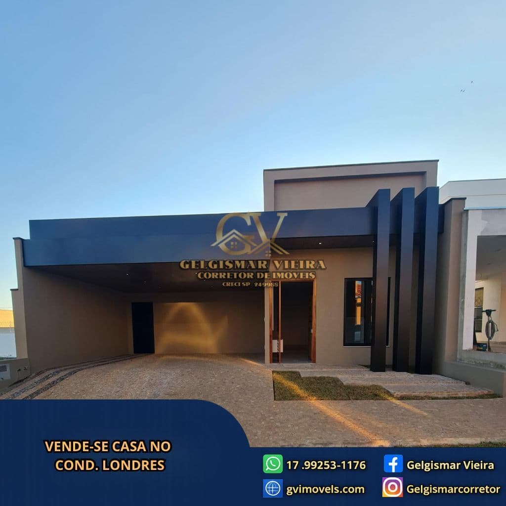 🏡VENDE-SE CASA NO CONDOMÍNIO LONDRES-BEBEDOURO-SP🏡