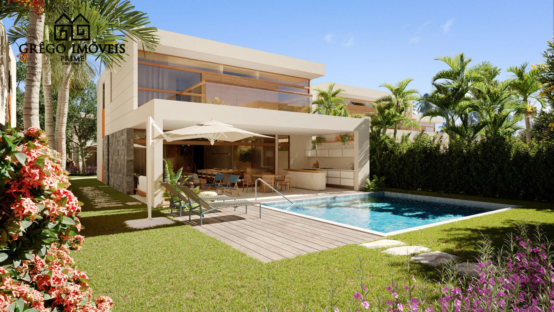 Casas duplex à venda Condomínio Paratiisi | Carneiros-PE