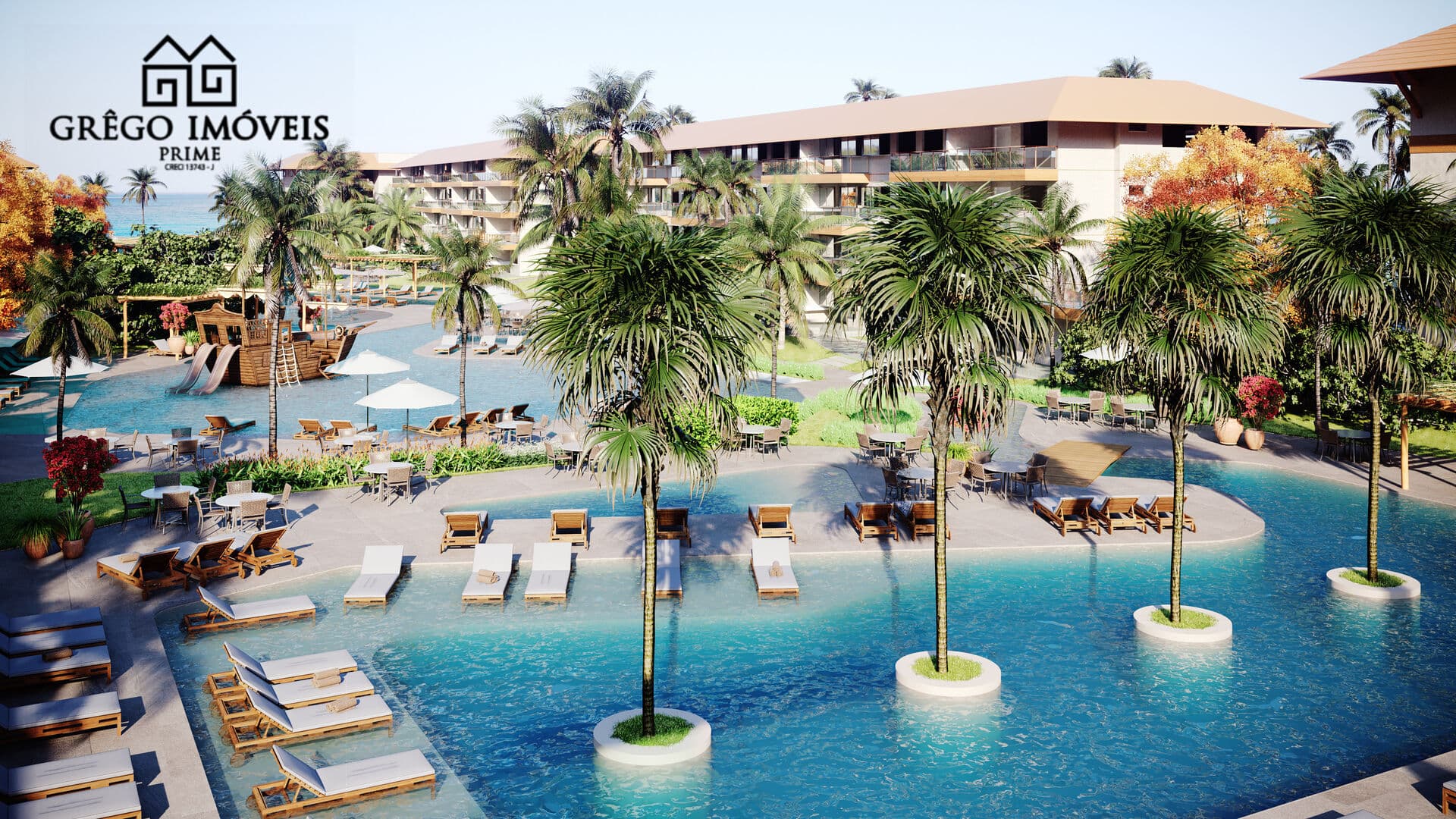 Apartamentos à venda no La Fleur Polinésia- Villa e Resort