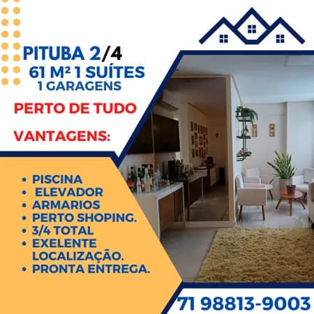 Apartamento Padrão para Venda em Piatã Salvador-BA