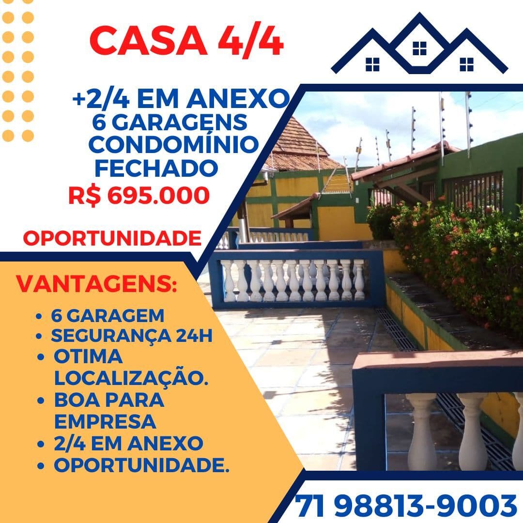 Itapua casa residencial ou comercial, ótima localização apartamento de 2/4 no anexo 6 garagens