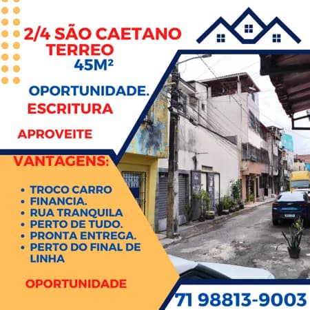 2 quarto São Caetano, Troco Carro Financio. em ótima localização perto de tudo oportunidade de negócio.