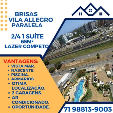 2/4 suite, Lazer completo, otima localização,vizinho ao metro Brisas Villa alegro