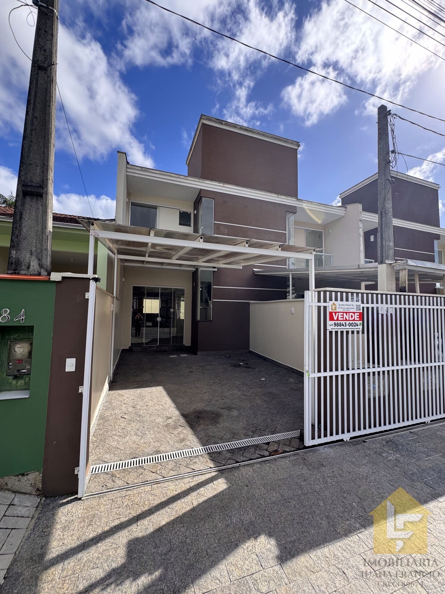 Sobrado Geminado em Dona Francisca (Pirabeiraba), Joinville/SC