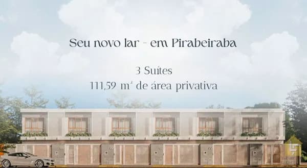 Sobrado Geminado 3 Suítes no Centro de Pirabeiraba