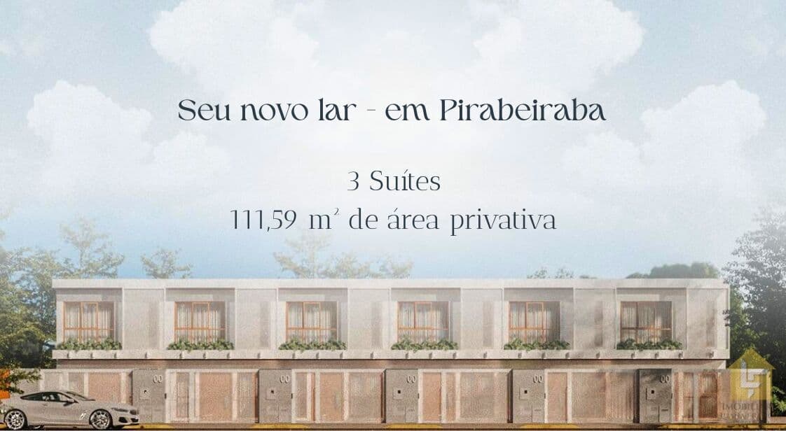 Sobrado Geminado 3 Suítes no Centro de Pirabeiraba
