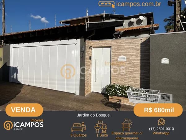 Casa em Bebedouro - Jardim do Bosque