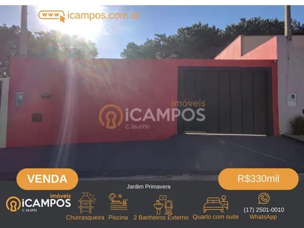 Casa em Bebedouro - Jardim Primavera