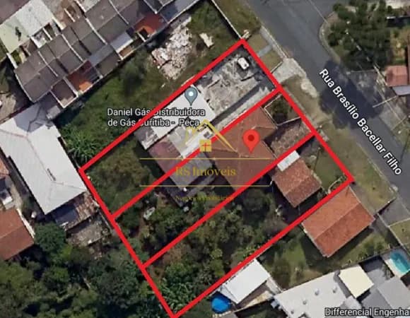 Terreno em lote com 1636m2 no Tingui, Curitiba/PR