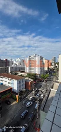 1 dorm. com varanda BOQUEIRÃO- SANTOS
